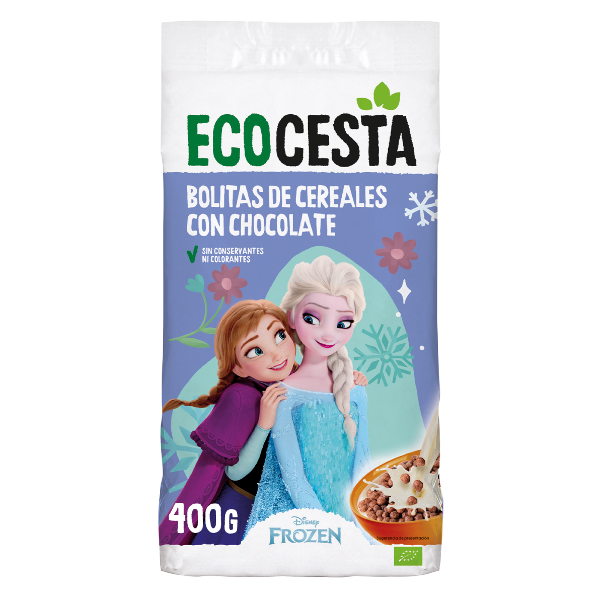 Kulki zbożowe z czekoladą Bio edycja Disney Ecocesta 400 g