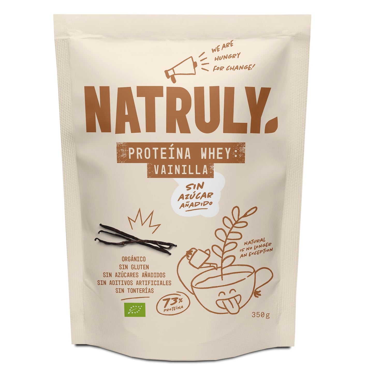 Natruly Whey-eiwit vanille, 350 g