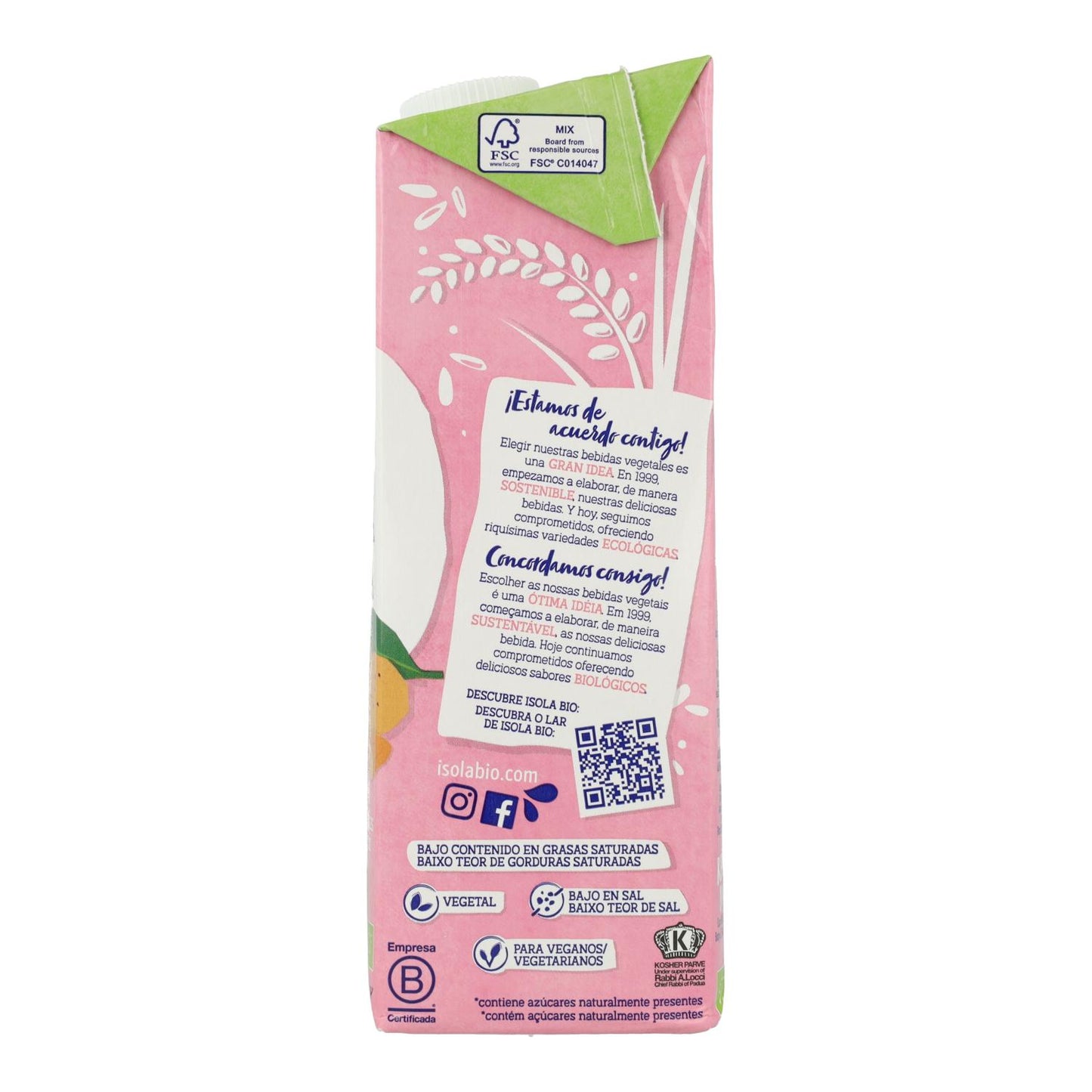 Napój ryżowo-migdałowy Bio Isola BIO 1 l