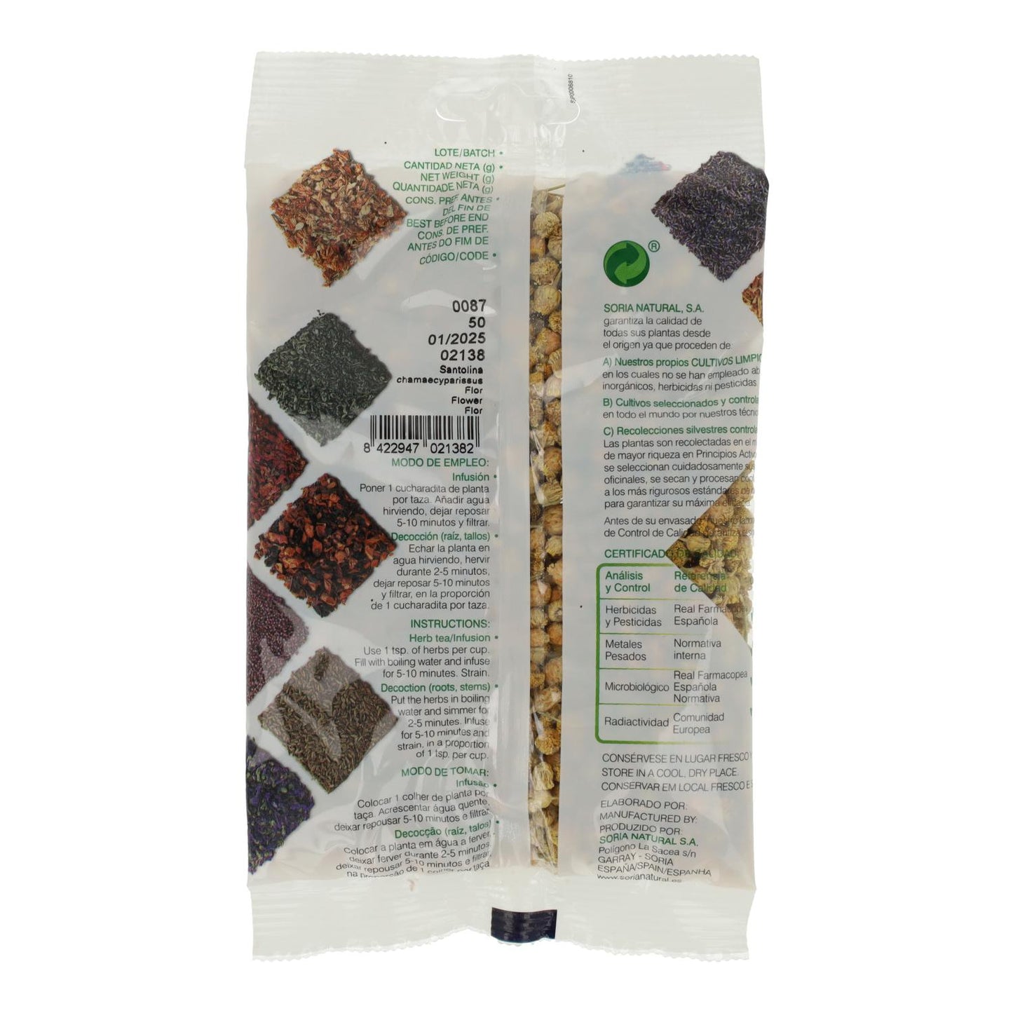 Camomille Mahón Soria Natural, 50 g