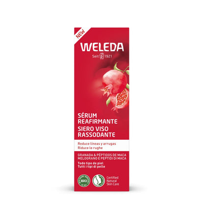 Weleda huduppstramande serum med granatäpple och maca-peptider 30 ml