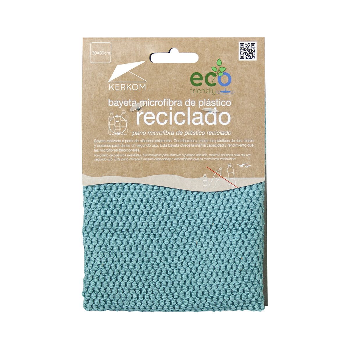 Recycelter Mikrofaser-Putzlappen aus PET 30 x 30 cm Eco Friendly ROZENBAL