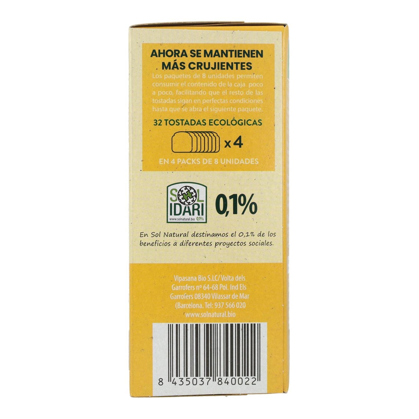 Krakersy orkiszowe bio Sol Natural 270 g