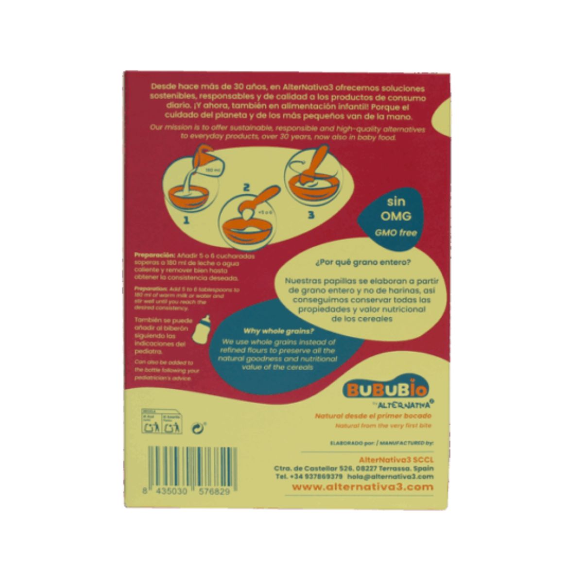 Gluten-free millet and quinoa porridge BIO BUBUBIO 200 g