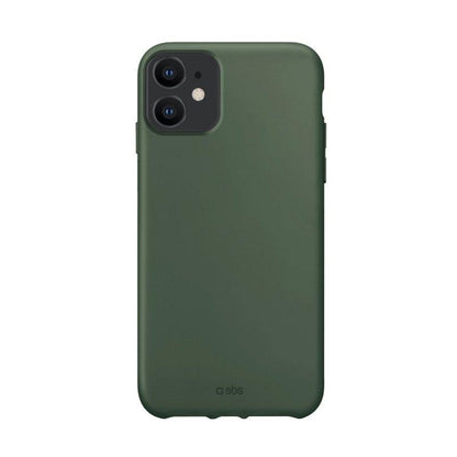 Coque en plastique recyclé pour iPhone 12 Mini verte SBS