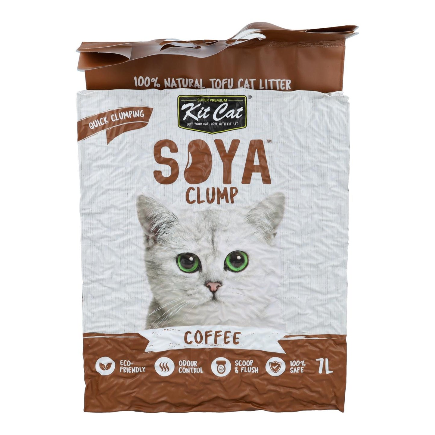 Eco SoyaClump Cat Litter Kit - Coffee 7 L Cat litter