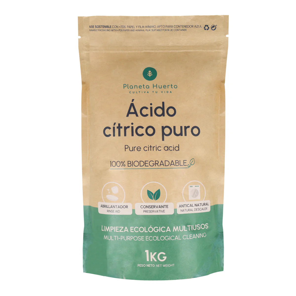 Haushaltsreinigungspackung (1 kg Format) Zero Waste Planeta Huerto