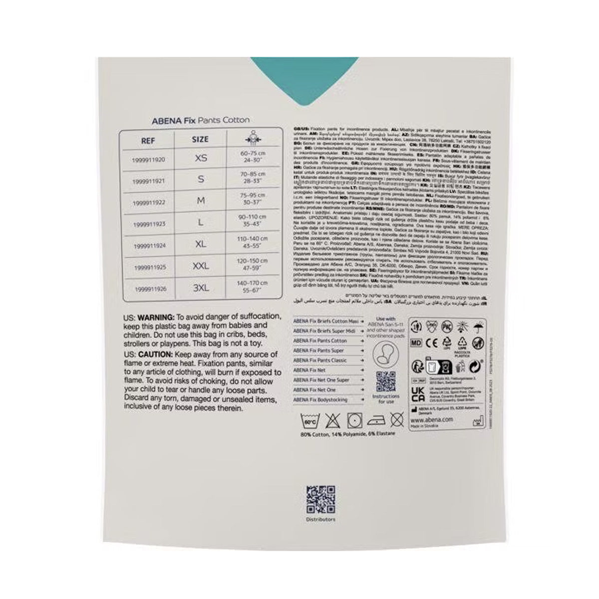 Fix Pants Cotton na nietrzymanie moczu Abena rozmiar XXL 3 szt.