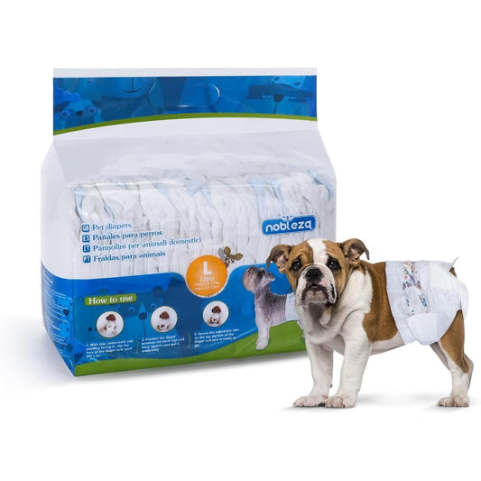 Pañales para perro Hembra L Nobleza 12 ud