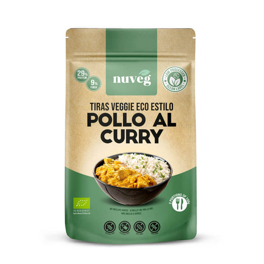 Vegetarisches Curry-Hähnchen, bio, Nuveg, 90 g