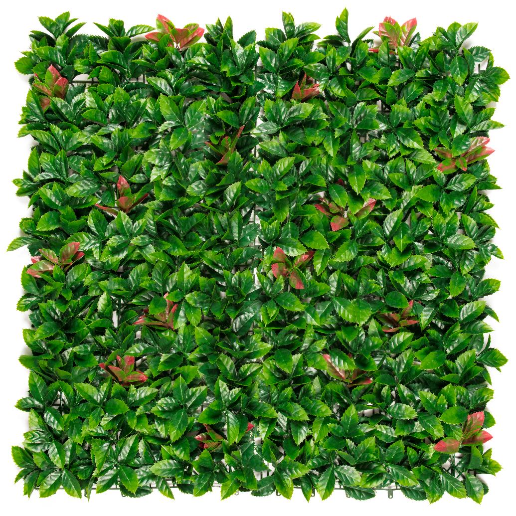 Synthetische verticale tuin Lauro rojo Nortene 1x1 m