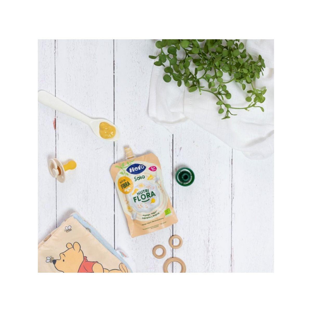 Nutri Flora-zakje met mango, yoghurt, haver en banaan 100 g Hero Solo