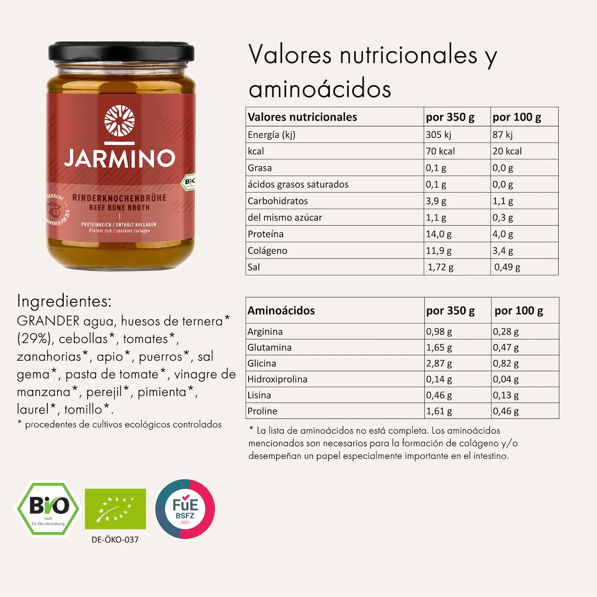Kalfsbouillon Jarmino 350 ml