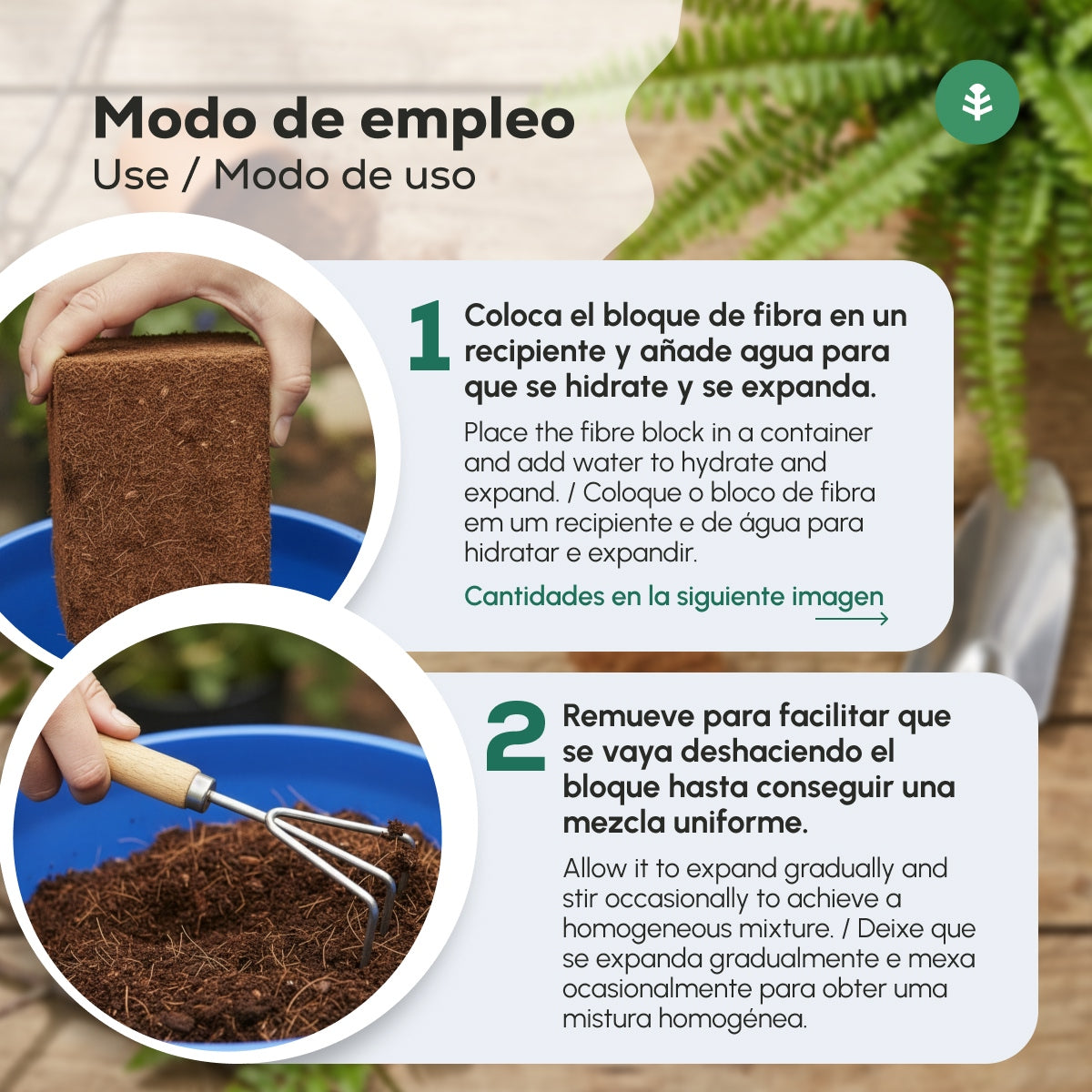 Substrat Fibre de Coco Planeta Huerto 9 Litres