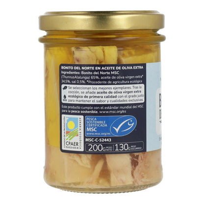 Opakowanie 12x Bonito del Norte w oliwie z oliwek ECO Planeta Huerto 200 g