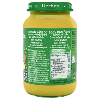 Bio-Babynahrung aus Erbsen, Kartoffeln und Huhn, Gerber, 190 g