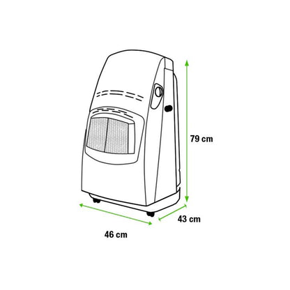 DeLonghi Gasspis med blå låga och termostat - VBF2 4,2 kW 13 (renoverad)