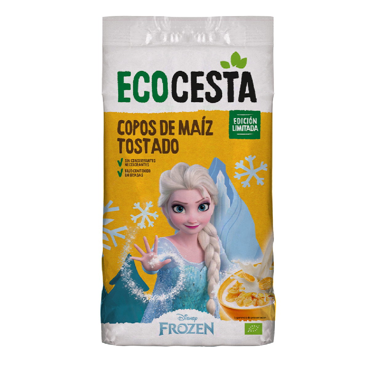 Fiocchi di mais tostato biologico edizione Disney Ecocesta 400 g
