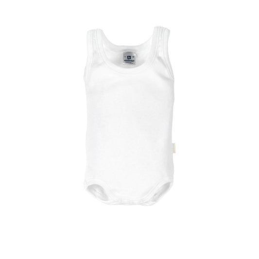 White sleeveless sports bodysuit, size 18