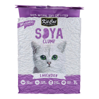 Kit Cat Arena Eco SoyaClump - Lavender 7 L Arena para gatos