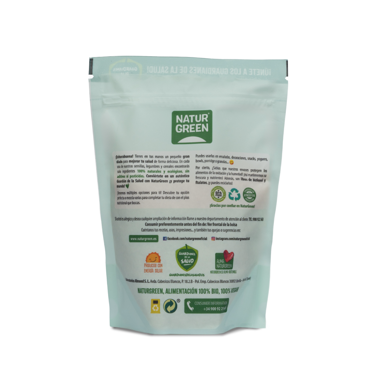 Azúcar de Caña (golden light) Bio Naturgreen 500 g