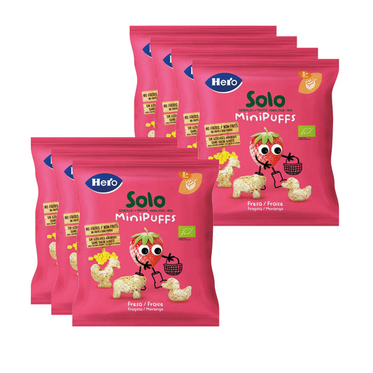 Pack 7x Snacks à la fraise Eco 18 g - Hero Solo