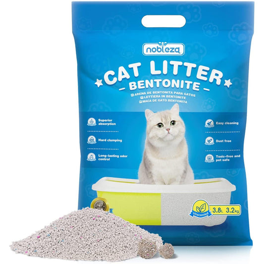 Bentonit-Klumpstreu für Katzen mit Zitronenduft Nobleza 3,8 l