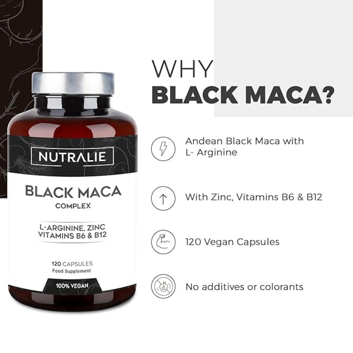 Nutralie Anden-Maca-Komplex + Vitamine B6 + B12, 120 Kapseln