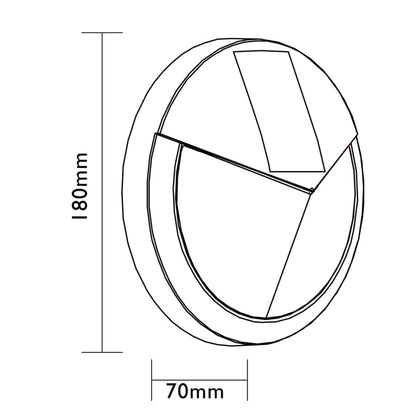 Applique solaire Pasadena Luxform