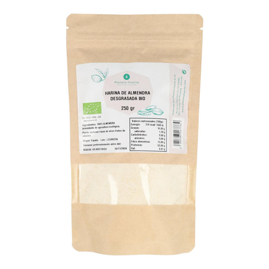 Entfettetes Mandelmehl (Mandelprotein) ECO Planeta Huerto 250 g