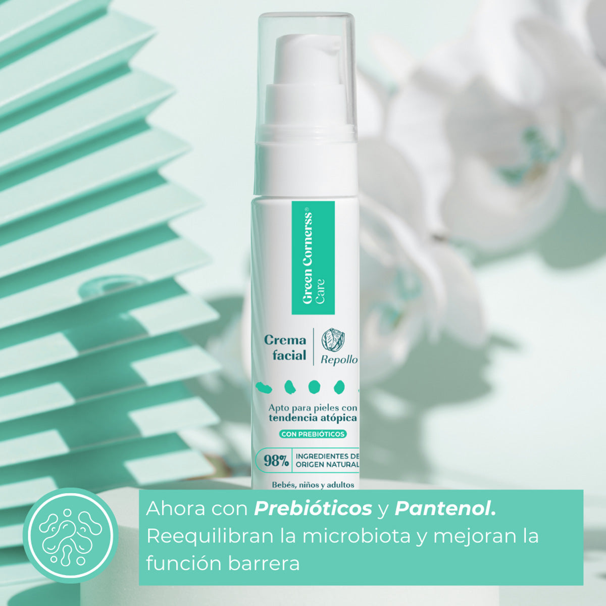 Green Corners facial cream suitable for atopic skin, 50 ml