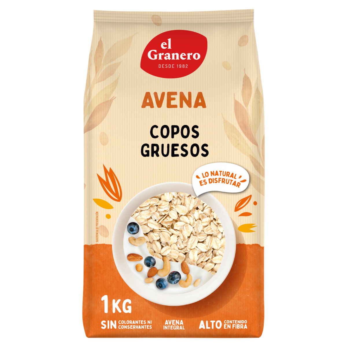Fiocchi d'avena integrali 1 kg Granero