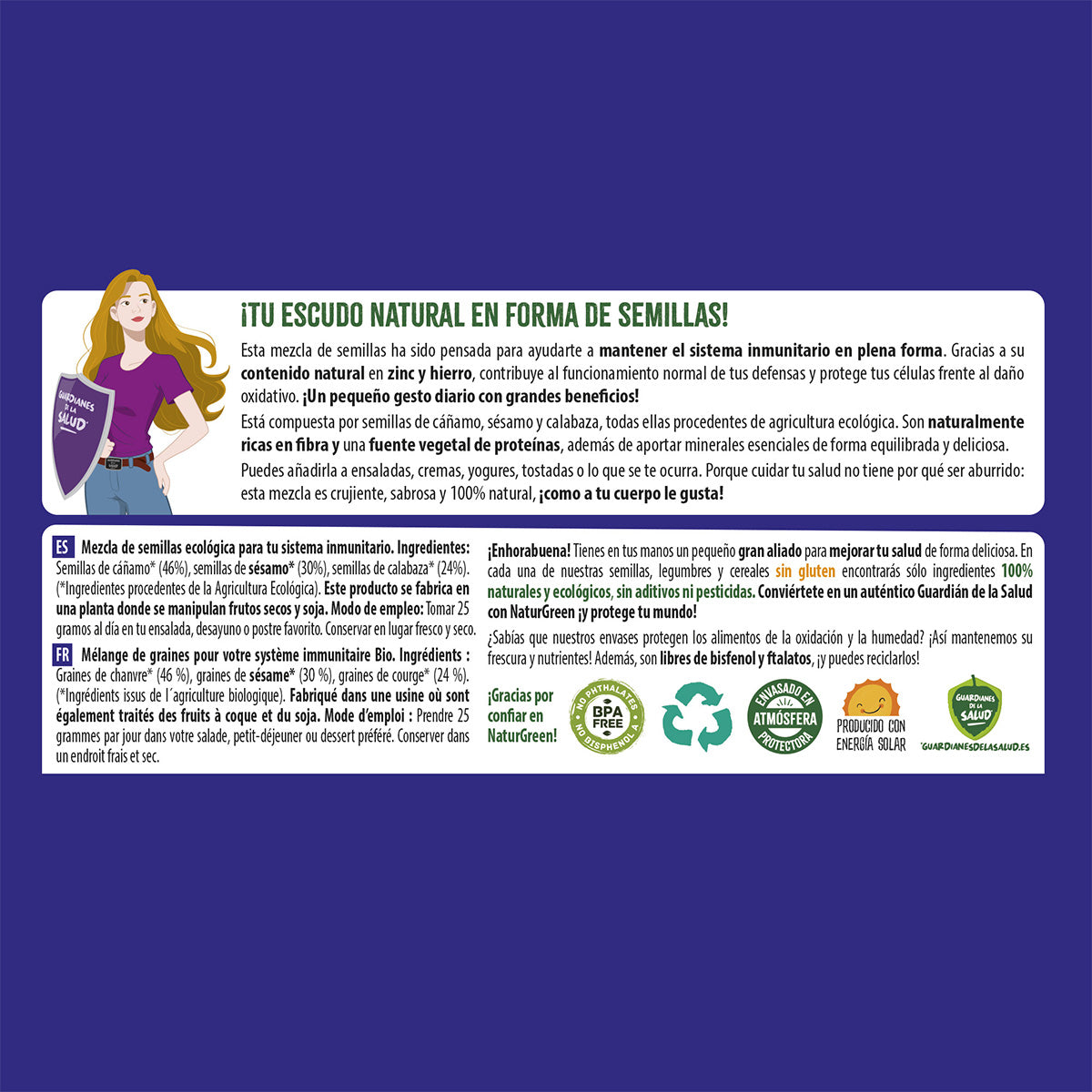 NaturGreen Organic Immune System SmartMix Seed Mix 175 g