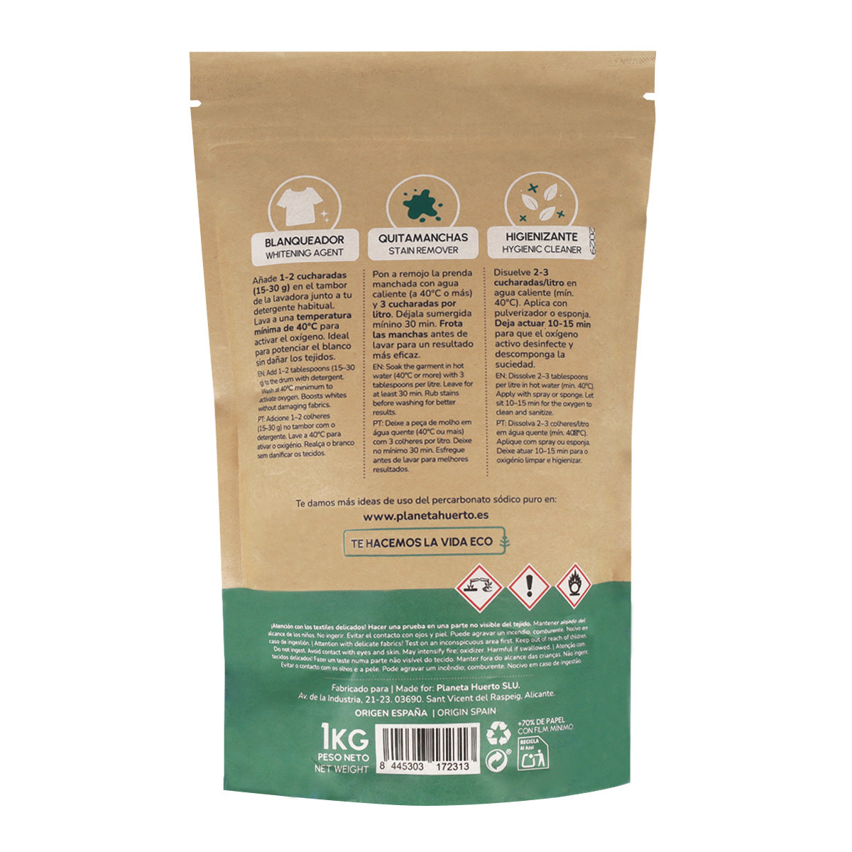 Pack 3xPercarbonat Natrium Planet Garden 1 Kg