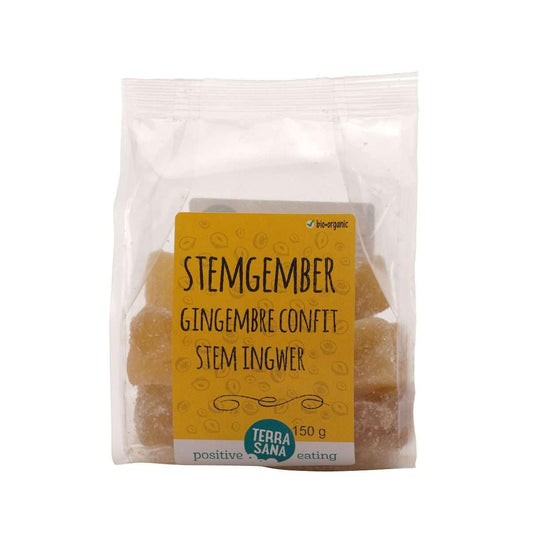 Kandierter Ingwer in Stücken BIO Terrasana, 150 g