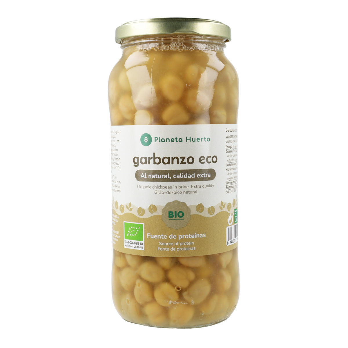 Gekochte Kichererbsen ECO Planeta Huerto 400 g