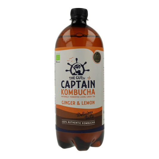 Bevanda Kombucha BIO Zenzero e Limone Captain Kombucha 1 L