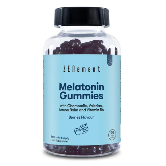 Melatonine-gummies met kamille, valeriaan, citroenmelisse en vitamine B6 Zenement, 90 gummies