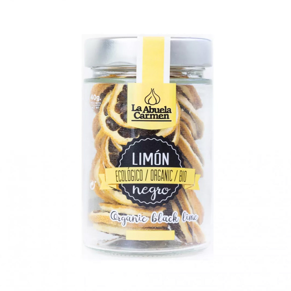 Biologische zwarte citroen in plakjes, La abuela Carmen, 40 g