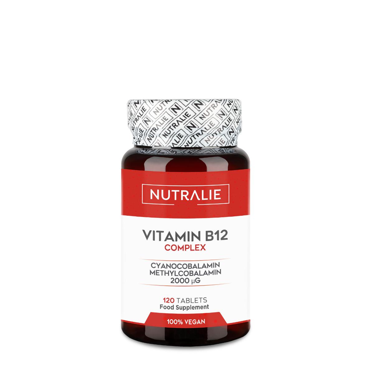 Vitamin B12-Komplex 2000 mcg gegen Müdigkeit Nutralie 120 Tabletten