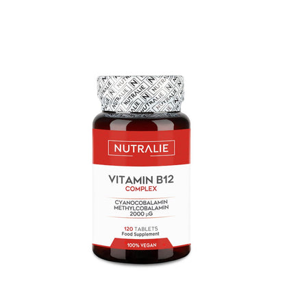 Vitamin B12-Komplex 2000 mcg gegen Müdigkeit Nutralie 120 Tabletten