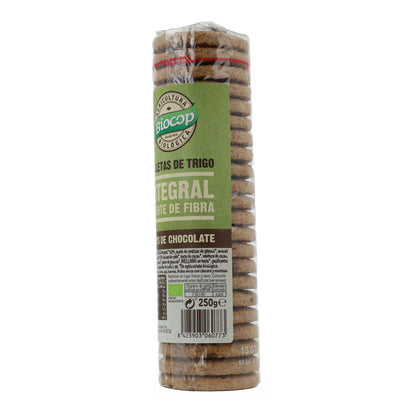 Pełnoziarniste ciastka z kawałkami czekolady Biocop 250 g