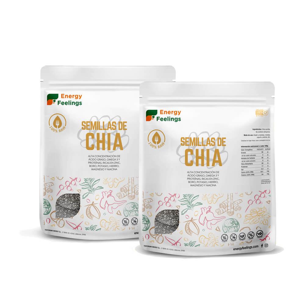 Graines de chia : paquet XL de 500 g