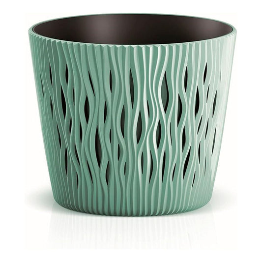 Duna pot with turquoise insert D 22 x 19