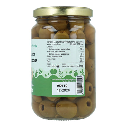 Confezione da 12 olive snocciolate Eco Planeta Huerto 335 g