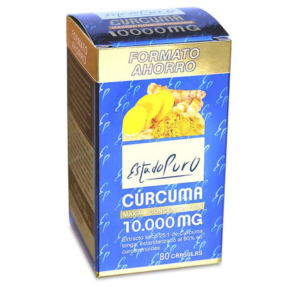 Pakket 2x Pure kurkuma Tongil voordelige verpakking 80 capsules