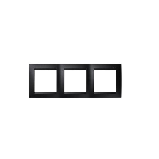 Simon 15 cadre 3 éléments Graphite