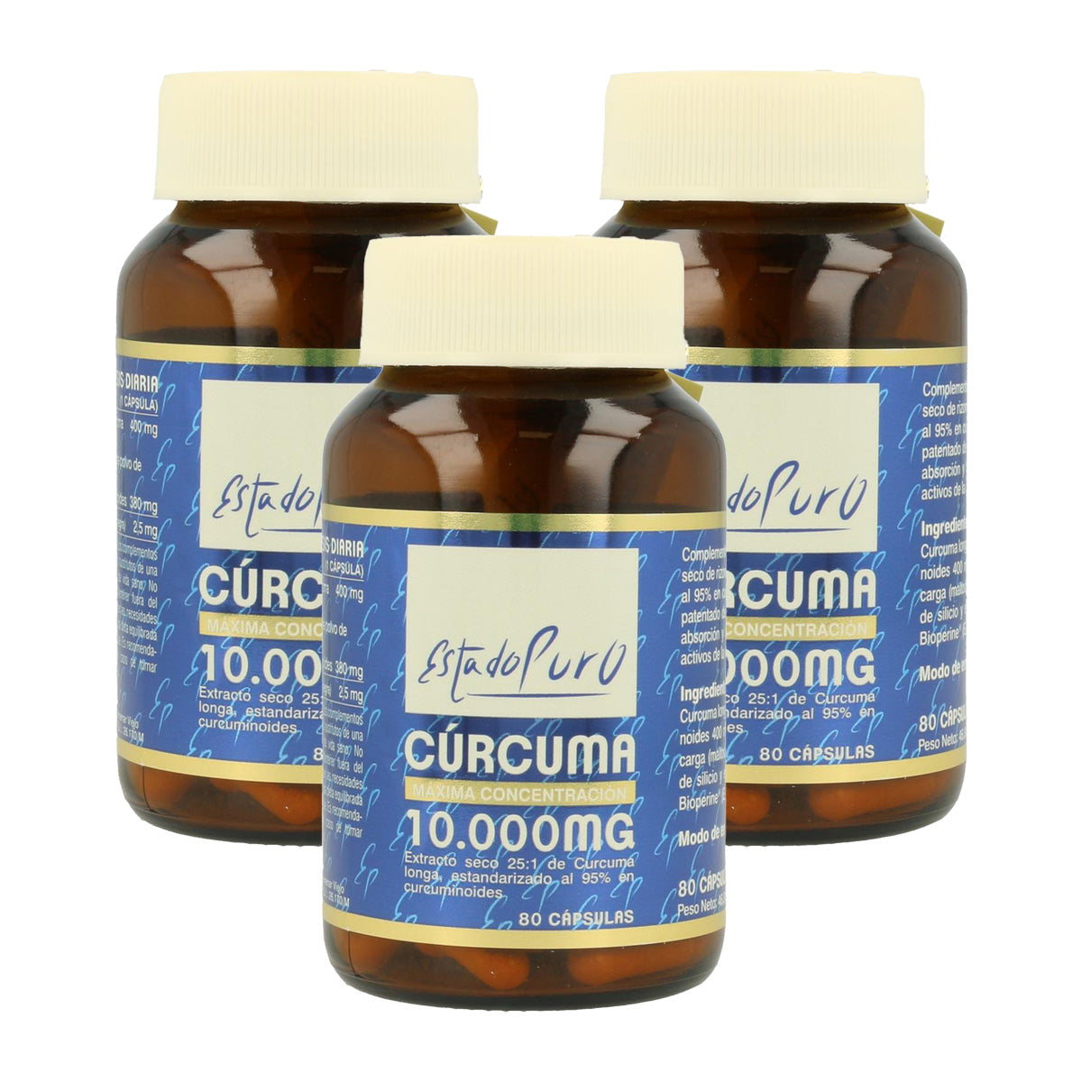 3er-Pack Pure Turmeric Tongil  Sparpackung 80 Kapseln