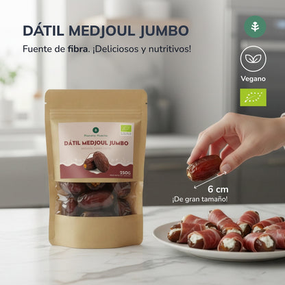 Jumbo-dadlar ECO Planeta Huerto 500 g