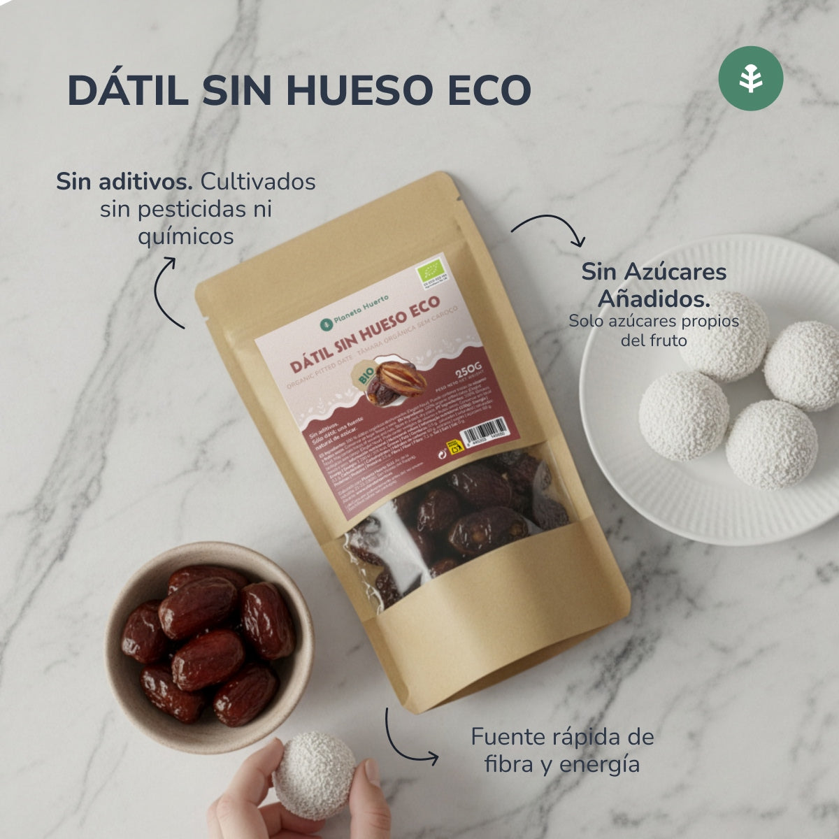 Datteri snocciolati ECO Planeta Huerto 250 g
